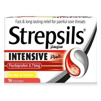 Strepsils Intensive Honey & Lemon,Flurbiprofen-16's Lozenges