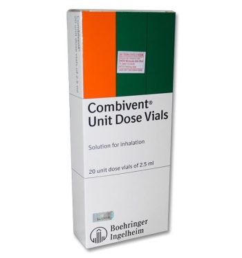 Combivent unit dose vial solution for Inhalation 2.5ml-20's