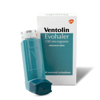 Ventolin Evohaler 100Mcg/200 Metered Actuations