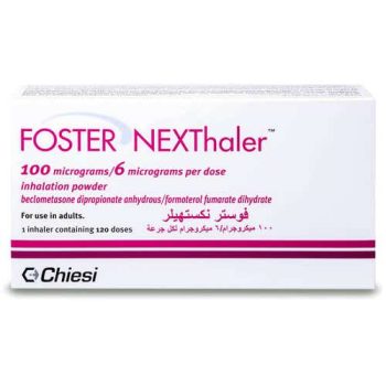 Foster Nexthaler 100/6 mcg beclomethasone‑formoterol powder-120 doses