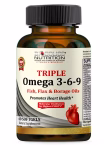 Biobolics Triple Omega 3-6-9 3600mg-60 Softgels
